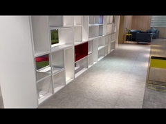 BESTON Fabriek Bibliotheek Meubels Kwaliteit Wit Geschilderde Display Kubus Boekenkast