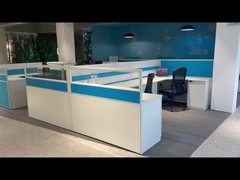 Beston Meubels Kantoorwerkstation Schrijftafel Op maat Kleur 4 Ruimte Werkstation