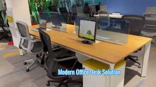Modern kantoorwerkstation voor productieve teams