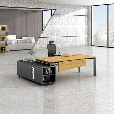 L-vormige gele desktop luxe moderne executive bureaus MFC Director-tafels