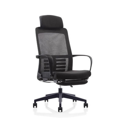 Zwarte mesh-bureaustoel Dynamische ergonomische mesh-taakstoel met voetensteun