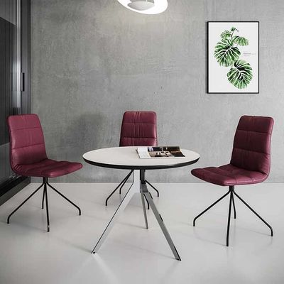 W600 mm ronde vergadertafel Klein houten vergaderbureau met Y-vormige poot
