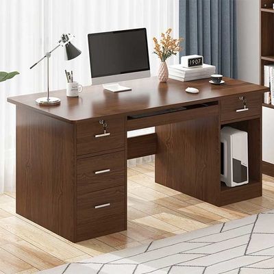 1.2M Thuisstudiebureau Bruin Klassieke Moderne Studietafel Met Sloten
