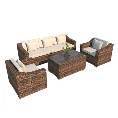 1.6M Outdoor Hoekbank Set Sectionele Sofa Tuinmeubelen