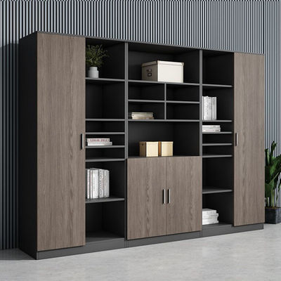 2.4M zwart houten archiefkast ODM grote capaciteit houten kantoorkast