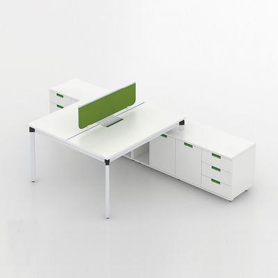 Witte hout 2 personen Office Workstation Bureaus voor comfortabel kantoor