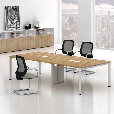 Vergaderzaal Eiken Hout 6 personen Moderne conferentietafel