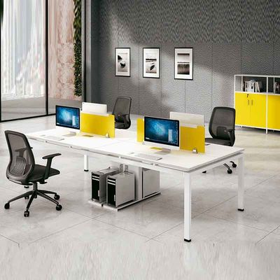 Witte 4 personen kantoorkamer Werkstation Personeel Open werkstation