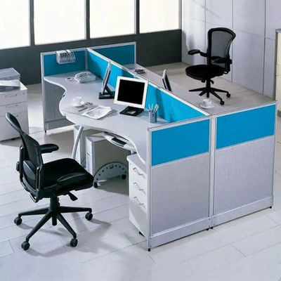 Blauw 2 4 6 Mensen Kantoor Arc Werkstation Bureaumeubilair