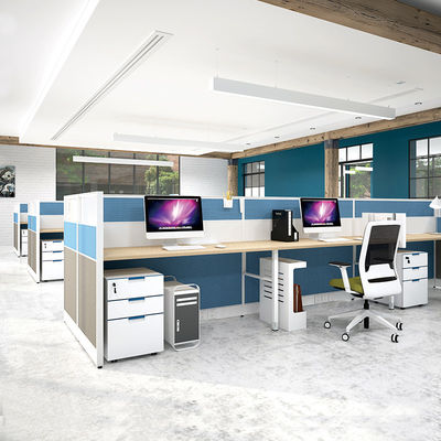 60 mm dikte kantoor werkstation afschermingen kamer 6 personeel werkstation tafel