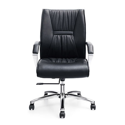 Groothandel Zwarte draaibare huishoudelijke leer Executive ergonomische kantoorstoelen