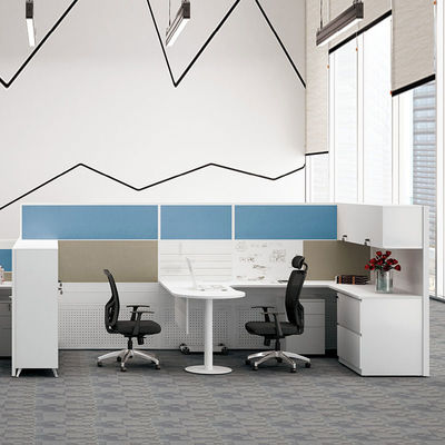 Office Call Center Aluminium meubilair Modulair 2 zitplaatsen Office Workstation Bureaus