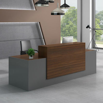 Houten moderne receptie salon meubels schoonheidssalon receptie
