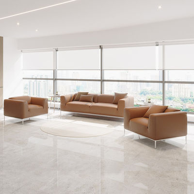 3 zitplaatsen kantoorkamermeubilair sofa moderne synthetische leder sofa set