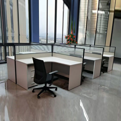 Open kantoor Personeel Werkstations Modulair glazen scherm Werkstations Bureau