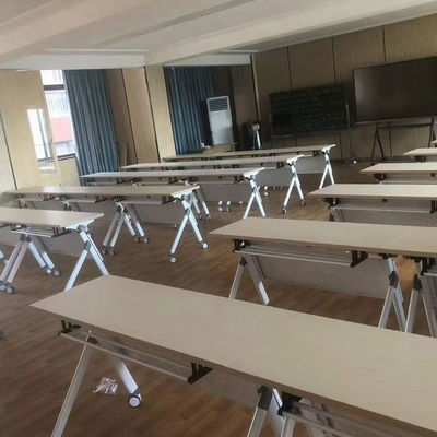 25mm Melamine Board Opvouwbaar Studentenbureau met Afmetingen van 1200x400x750mm voor Klaslokaal Trainingsbureau