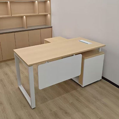 L-vorm Executive Office Desk met Melamine Board en 1600mm Breedte voor baas of CEO Workspace