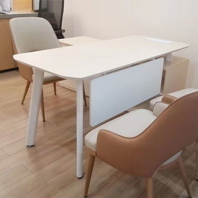 Melamine Board L-Shaped Executive Desk met aanpasbare kleuren en opslagkast