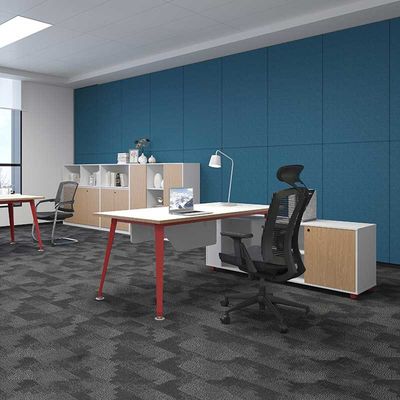 Witte commerciële kantoormeubelen Modulaire kantoor tafel Voor werkplekken