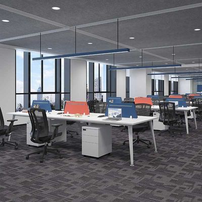 Witte moderne kantoor 2 4 6 personen kantoor bureau werkstation bureau
