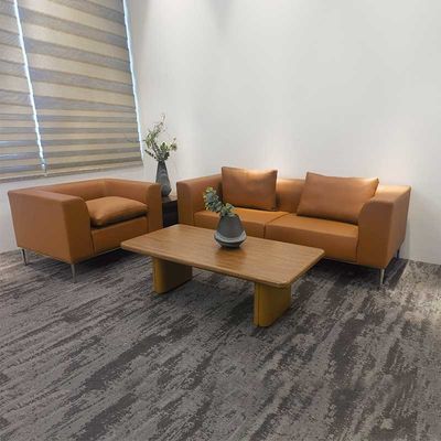 Moderne kantoorbank leer wachtkamer comfortabele kantoorbank