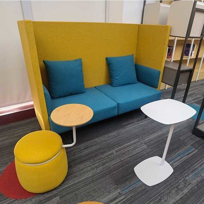 Moderne kantoor wachtkamer sofa kleurrijke stof hoge achterkantoor sofa