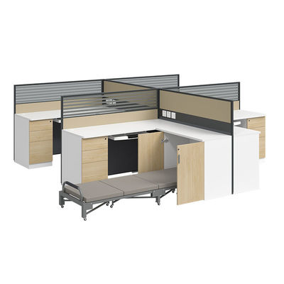 Werkstation Bureaumeubilair 2 4 personen kantoorkamer Werkstation met opvouwbaar bed