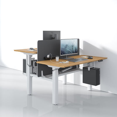 Houten ergonomische zit-stand tafel Elektrisch hoogteverstelbaar staand bureau