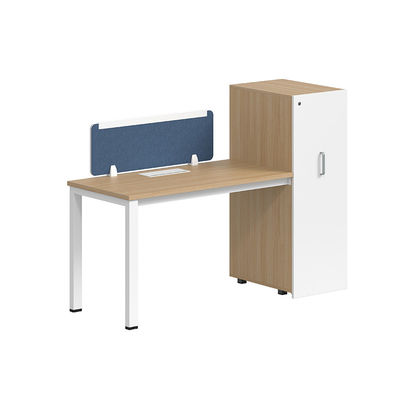 Fabriek Groothandel Houten modulaire kantoor Houten lineaire werkstation met kast
