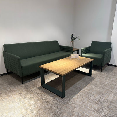 Fabrieksprijs Groene stoffen kantoormeubelen Luxe kantoorsofa set