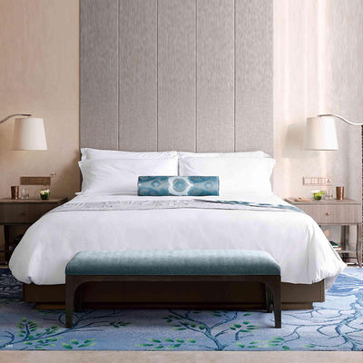 5 sterren luxe hotel slaapkamer set tweepersoonsbed Houten hotel project meubilair