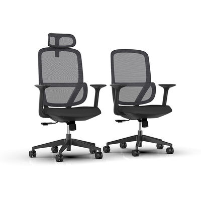 Zwarte verstelbare werkstoel Home Office Meubels Mesh Executive Office Chair Meubels