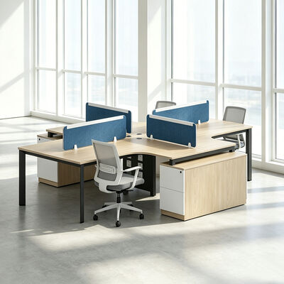 Office werkstation bureaus combineren elegant modern ontwerp met praktische functies om een comfortabele kantoor werkomgeving te creëren