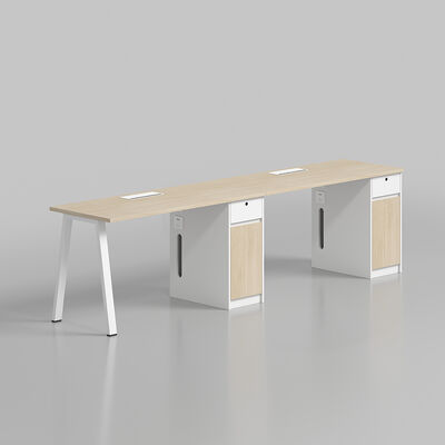Moderne modulaire 4 6 zitplaatsen kantoor werkstation commercieel personeel kantoor bureau met privacy scherm scheidingswand